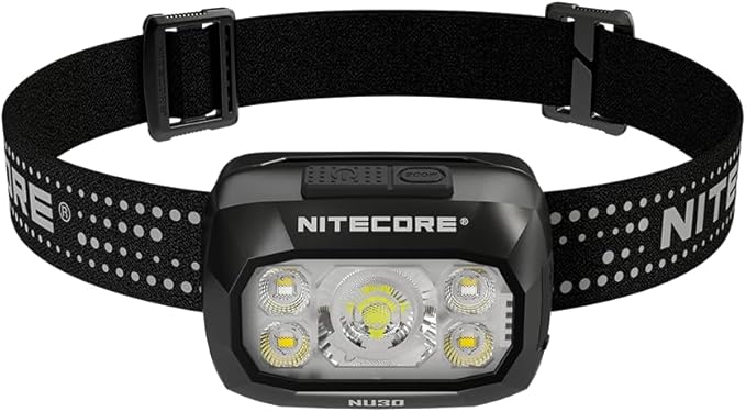 Nitecore NU30 500 Lumen LED Rechargeable Headlamp with White and Red Beams