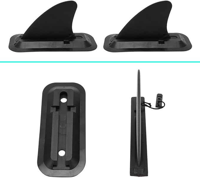 1 Pairs Surfing Fins, Inflatable Paddle Board Fins, 4-inch Center Fin with Base,Detachable Fin Dock Tail Fin for Long Board Paddle Board Surfboard Surfing Kayak Fin