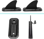 1 Pairs Surfing Fins, Inflatable Paddle Board Fins, 4-inch Center Fin with Base,Detachable Fin Dock Tail Fin for Long Board Paddle Board Surfboard Surfing Kayak Fin