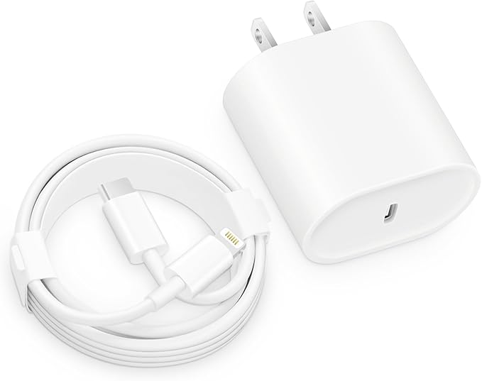 CXX Fast Charger i Phone, 20W USB C Block with 6Ft Cable Compatible with IP 14/14 Pro/14 Plus/14 Pro Max/13/13 Mini/13 Pro/13 Pro Max/12/11/X & More