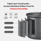 Camping Cookware Mess Kit for Backpacking Gear – Camping Cooking Set - Camping Pots and Pans Set - Camp Kitchen Equipment Accessories Pot