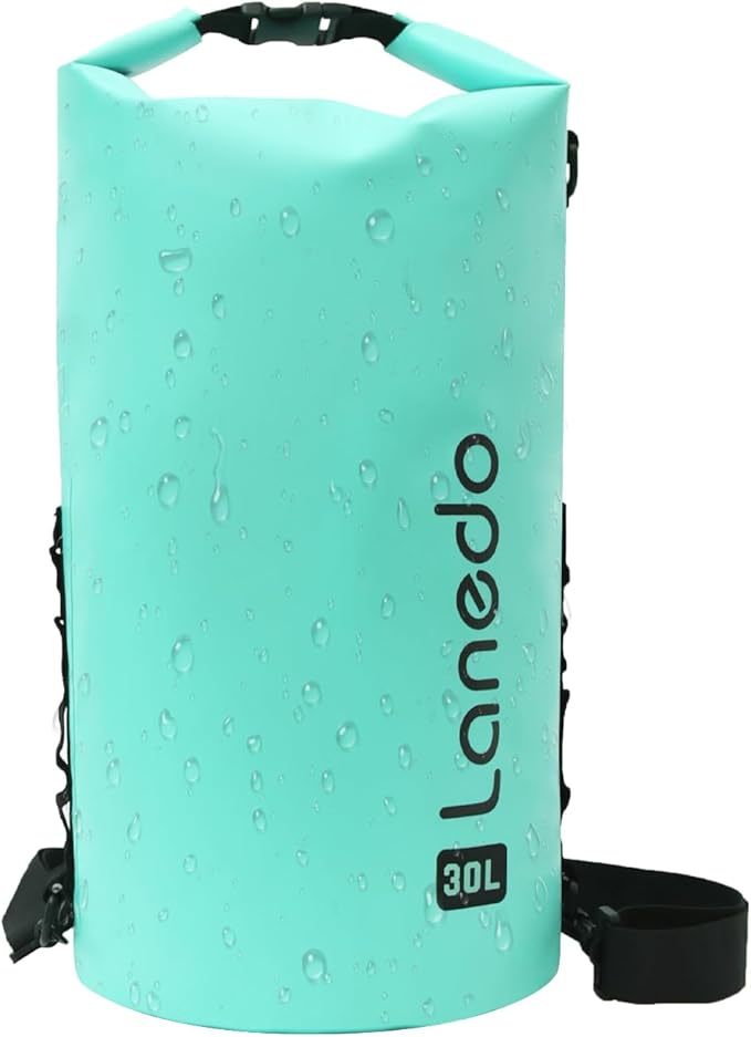 20L/30L Dry Bag Large Waterproof Bag Roll-Top Heavy Duty Fishing Duffel Bag with Durable Straps for Kayaking Paddle boarding Boating Rafting Fishing