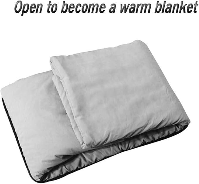 Car Travel Blanket Waist Support Blanket for Mercedes Benz/AMG GL X166 X164 SUV GL 350 400 450 500 550 / GL63, Premium Soft 3 in 1 Warm Soft Travel Blanket Car Pillow Blanket,Grey