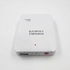 Battery Operated Phone Charger Emergency|USB Battery Powered Power Bank Portable 4 AA Batteries Powered Outlet (White)