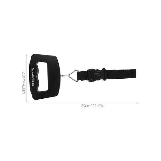 Beavorty Travel Luggage Scale with Large Handle Webbing Hook, Portable Electronic LCD Display Suitcase Weight Scale for Travel Bags and Packages