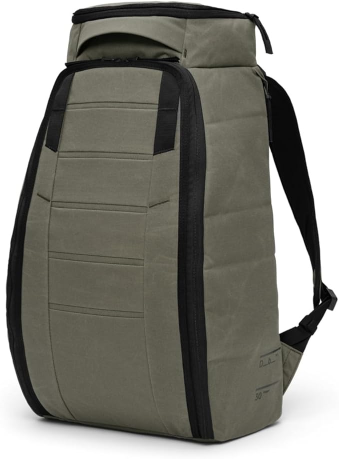 Db Journey The Hugger - Durable Travel Backpack with Laptop Compartment for Work & Gym, Luggage Backpack with Roller Bag Attachment, Full-Zip Main Compartment, 30L - Forest Green