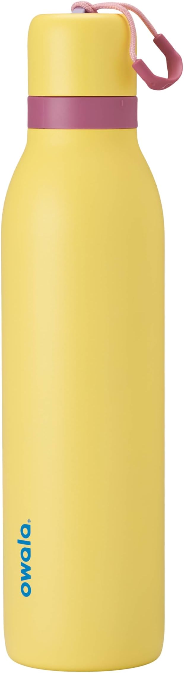 Owala FreeSip Twist Insulated Stainless Steel Water Bottle with Straw for Sports and Travel, BPA-Free, 24-oz, High Noon