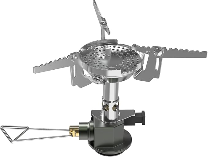 Fire-Maple Greenpeak 2 Backpacking & Camping Stove with Micro Regulated Valve - Ultralight, Compact, Isobutane-Powered Cooking Gear for Hiking, Trekking, Hunting & Emergency Use