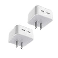 Fast iPhone 15 Charger Block, 2 Pack 40W Dual USB C Wall Charger PD Fast Charging Block Type C Foldable Charger Power Adapter Plug Box Apple Chargers for iPhone 15/14/13 Pro/12 Pro/Mini/iPad