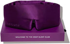 DROWSY Silk Sleep Mask. Face-Hugging, Padded Silk Cocoon for Luxury Sleep in Total Darkness. (Purple Martini)