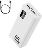 50000mAh Power Bank 65W, Portable Charger,External Battery Pack for Outdoor Camping, Home & Office. Emergency Back-up Power for Smartphones, Tablets and Laptop