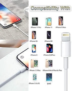Susnwere 4 Pack Apple MFi Certified Lightning Cable 10ft, Fast iPhone Charging Cord for iPhone 14/14Pro/13/13Pro/12/11/11Pro/11Max/X/XS/XR/XS Max/8, iPad (Pink)
