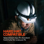 NEBO Transcend 3K Headlamp | 3000 Lumen, 5 Light Modes, USB-C Rechargeable, Waterproof, Magnetic, Detachable Light, Hat Clips, and Hard Hat Compatible, Outdoor, Mechanic, Construction Work