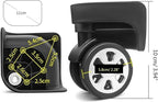 luggage wheels replacement Suitcase Covers,Luggage Wheels,Replacement Luggage Wheels Repair Your Suitcase with Smooth Rotation Perfect for Any Journey(W178)(W177 black)