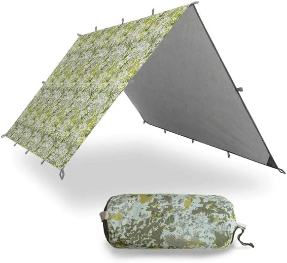 AquaQuest Safari Tarp – Lightweight Waterproof (5,000mm) Seam-Taped Ripstop Rain Fly for Backpacking, Thru-Hiking & Hammock Camping