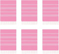 HAVLULAND Turkish Beach Towels Oversized -100% Turkish Cotton Super Soft Lightweight - Absorbent and Quick Drying Bath Towel - Sand Free Beach Towel - Turkish Towels for Adults (Fuchsia, 12 Pack)