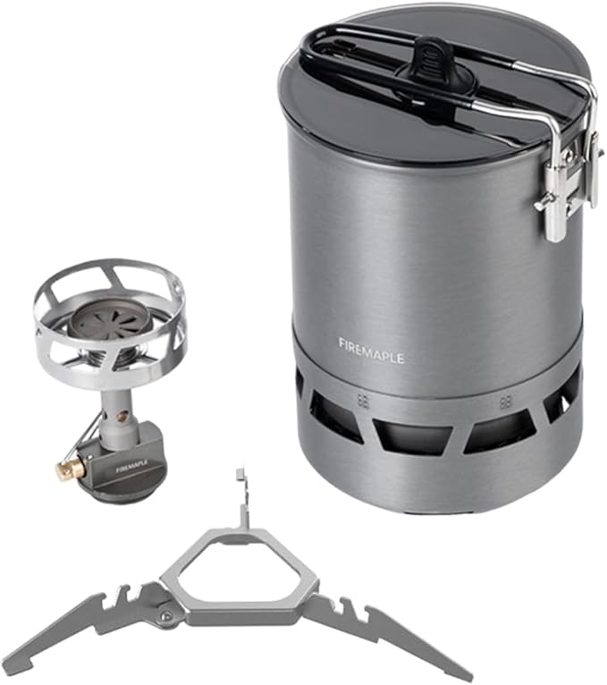 Fire-Maple Petrel Quickboil Pro Ultralight Cooking System – Compact & Fast-Boiling Backpacking Stove Pot Set, Ideal for Hiking, Solo Camping, Travelling, Hunting Trips, etc