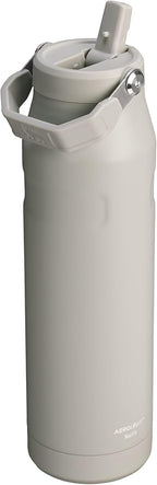 Stanley IceFlow Flip Straw 2.0 Water Bottle 36 OZ | Built-In Straw with Larger Opening | Lightweight & Leak-Resistant | Insulated Stainless Steel | BPA-Free | Ash