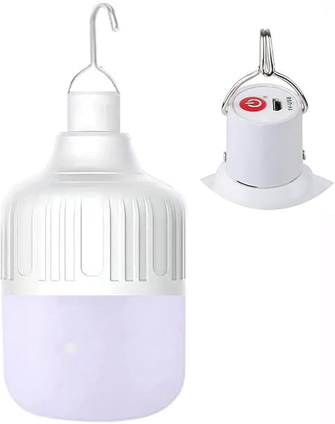 [4.8*2.8"] Rechargeable Camping Lantern , IPX7 Waterproof LED Emergency Light - 1200mAh Battery, USB Charging, 5 Light Modes for Tent/Hiking/Hurricane