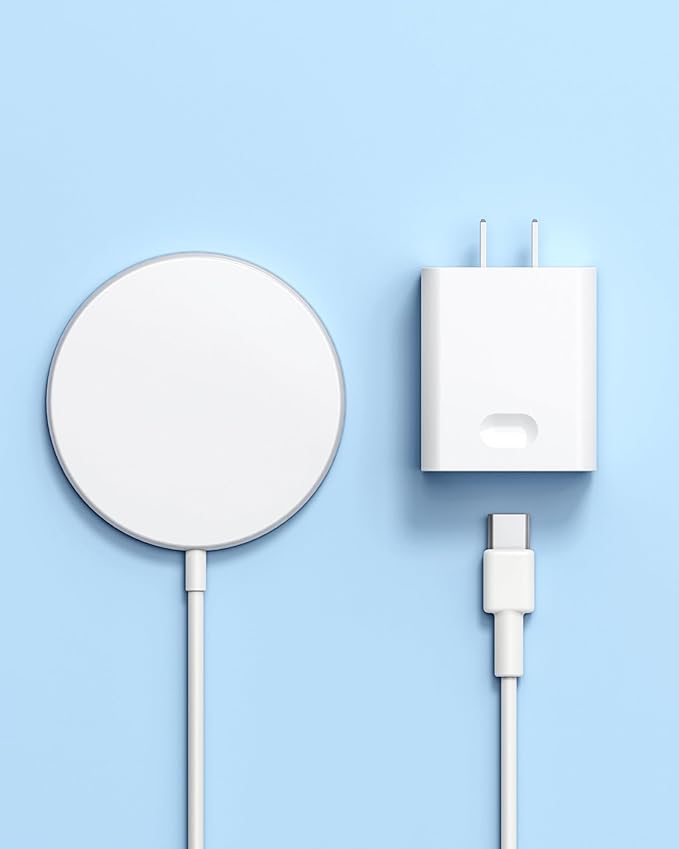 Magnetic Wireless Charger for iPhone 17 16 Wireless Charger with 20W PD USB C Charger, 2 Pack Compatible with Magsafe Charger for iPhone 17/17 Pro/17 Pro max/16/16 Pro/16 Pro max/AirPods3