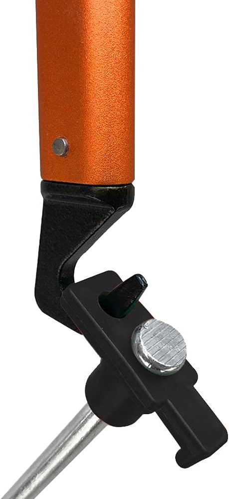 ABCCANOPY 8 Inch Tent Stakes 10 Pcs Non-Rust Metal Ground Anchors, Heavy Duty Spikes with 4 Ropes for Outdoor Camping, Black