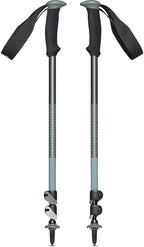 BLACK DIAMOND Trail Sport Trekking Poles, Two Lightweight Collapsible Aluminum Hiking Sticks with FlickLock Easy Adjustability for Hiking, Trekking, Backpacking, Walking, Camping, Travel