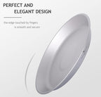 iBasingo Titanium Camping Plates with Mesh Bag - 174mm Ultralight Backpacking Dinnerware for Hiking, Survival Kit & Outdoor Cooking, 61g Ti1111T