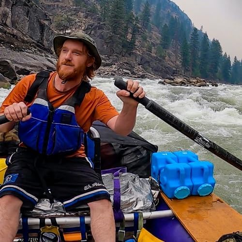 AquaBrick Emergency Water Storage Containers w Ventless Spigot Cap, Leak Proof Guaranteed Portable Stackable - holds 3 Gal, Long Term Food Storage holds 20 lbs, 2 Cont PK + Spigot