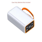 White Digital Display Battery Power Shell Box Charging DIY Power Bank Case Kit for 4x21700 Lithium Battery