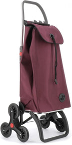 Rolser I-Max MF 6 Wheel Stair Climber Foldable Shopping Trolley - Burdeos