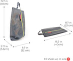 pack all Shoe Bag for Travel, Water-Resistant Shoe Pouch for Gym, Odor-Resistant Soccer Cleats Bag for Sport (Grey, 2-Pack)