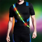 Running Lights for Runners Light Up Vest for Night Walking Neon Vest Shoulder Light Led Belt for Night Safety Wearable Led Lights Reflective Sash