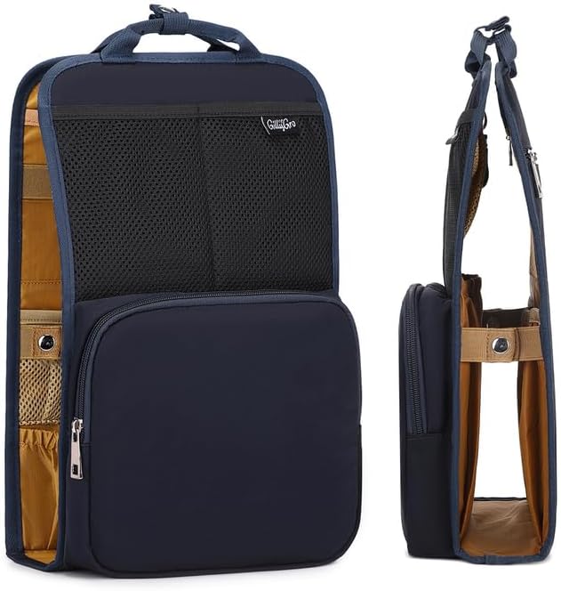 Unisex Foldable Vertical Backpack Organizer Insert for Tote Bag, Carry On, Picnic, Camping - With Pockets & Handle