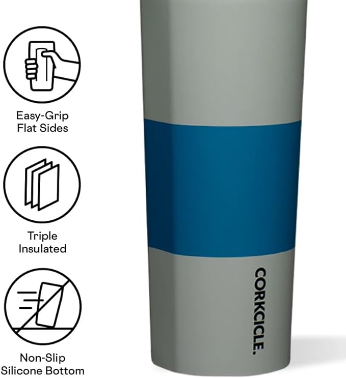 Corkcicle Harry Potter Sport Canteen - Insulated Stainless Steel Water Bottle - Compact & Travel-Friendly - Durable - BPA Free - Non-Slip Silicone Base - Easy Grip - 20 oz - Ravenclaw