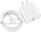 iPad Fast Charger,iPad Charger Fast Charging USB C Wall Chargers Block Plug Type C 6FT USB C to C Charging Cable Cord for iPad Pro 13/12.9/11 inch,iPad Air 6/5/4/M3/M2/A16,iPad Mini 6/7th,iPad 10/11th