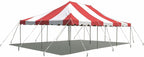 Party Tents Direct 20'x30' Weekender Canopy Pole Tent - Easy Up Canopy Tent with 120 Person Capacity - Outdoor Canopies for Parties, Weddings, & Events (Red/White Top)
