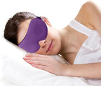 3D Sleep Mask for Side Sleepers – 100% Light Blocking Eye Mask for Sleeping, Zero Eye Pressure, Soft Breathable Memory Foam, Adjustable Strap for Travel, Men & Women (Purple)