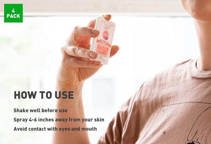 EarthKind Stay Away Mosquitoes Insect Repellent - Plant-Based, Unscented Mosquito Body Spray with Picaridin - Up to 14-Hour Protection - Safe for Children When Used As Directed - Travel Size (4-Pack)