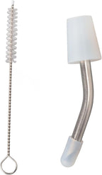 Stainless Steel Extended Kettle Spout with 10cm Brush, Coffee Kettle Spout for Home Kitchen Outdoor Use