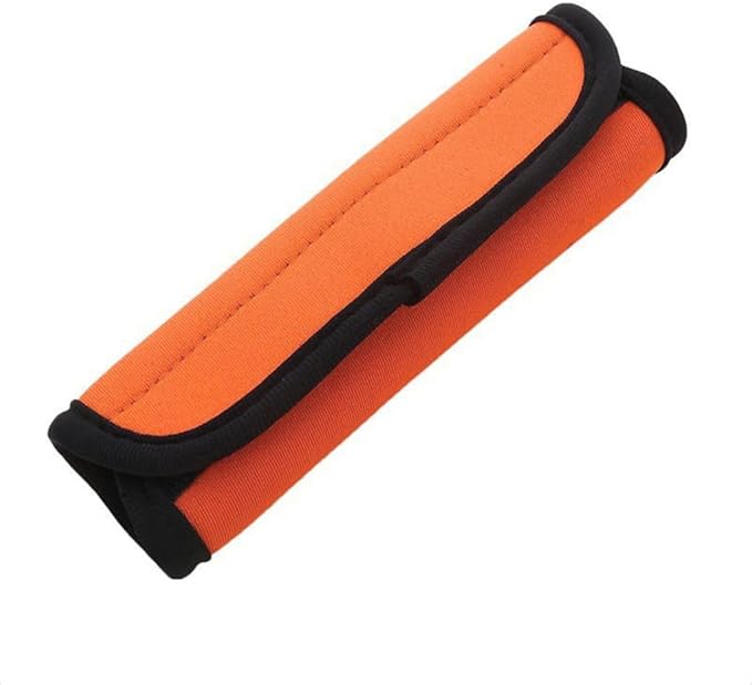 Luggage Handle Wrap with Luggage Tag, Suitcase Handle Cover, Travel Identifier Accessories for Bag & Suitcase,Orange