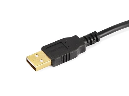 Monoprice 10ft Gold Plated 28/24AWG USB 2.0 A Male to B Male Cable (Pack of 2)