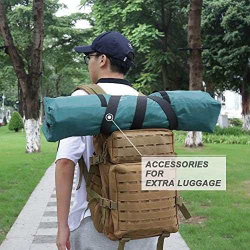 MAGARROW 2" Utility Luggage Straps with Buckle Adjustable, 4-Pack (Black, 2 in x 3.2 ft)