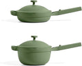 Our Place Mini Home Cook Duo - 8.5" Always Pan & Small Perfect Pot Bundle | Multi-Functional Cookware Set Replaces 18 Pieces | Sage