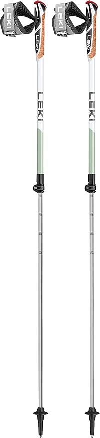 LEKI Spin Shark SL Aluminum Adjustable Lightweight Trekking Poles for Hiking & Nordic Walking