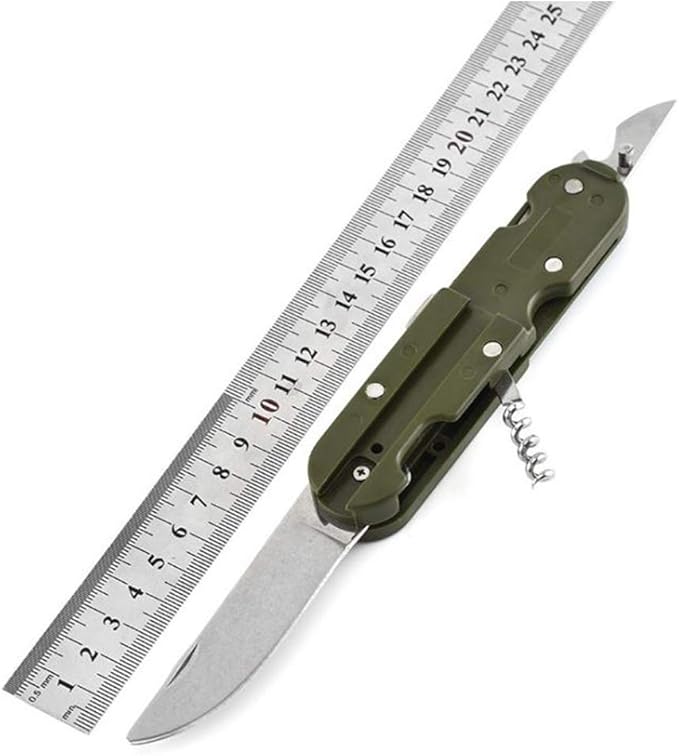 Detachable Camping Tableware Set - Portable 5-in-1 Stainless Steel Travel Set, Multifunctional Folding Outdoor Utensils (1 Pack)