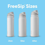 Owala FreeSip Insulated Stainless Steel Water Bottle with Straw for Sports, Travel, and School BPA-Free Sports Water Bottle, 24 oz, Surfs Edge | Insulated, with Straw, for Sports, Travel, and School, BPA-Free