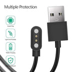 Magnetic Charger Cable for 3Plus Vibe Plus/Vibe +/Vibe Lite/Vibe Pro/Vibe+ Gen 2/Vibe Plus Gen 2 Smart Watch, 3.3FT Replacement High Speed USB Charging Cable Cord for 3Plus Vibe Plus Smartwatch, Black