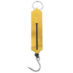 2pcs Portable Mechanical Hanging Hook Scales 50kg Vertical Spring Balance Handheld Food Produce Fish Weighing Scale for Luggage Travel Outdoor Use