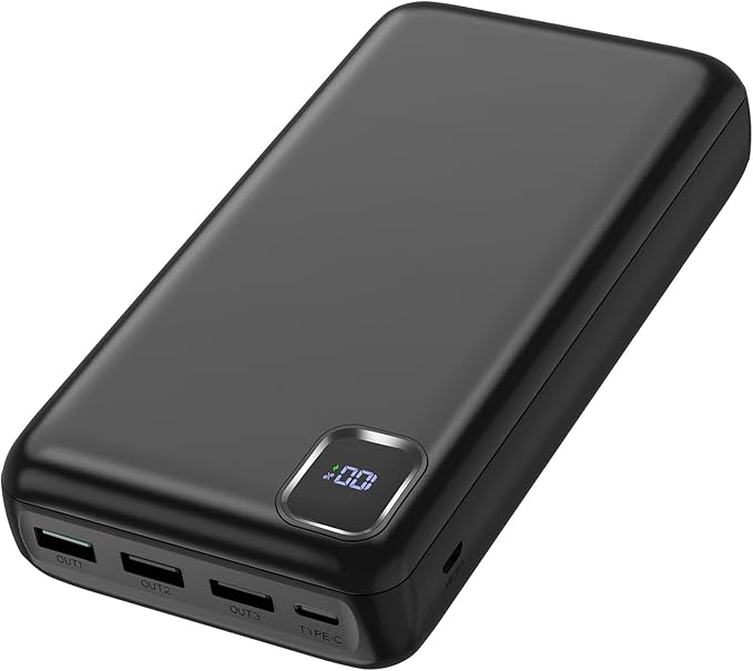 Portable-Charger-Power-Bank - 50000mAh Powerbank PD 30W and QC 4.0 Fast Charging External Battery Pack with USB-C LED 4 Outputs & 2 Inputs Portable Charging for iPhone 15 14 13 pro, Samsung