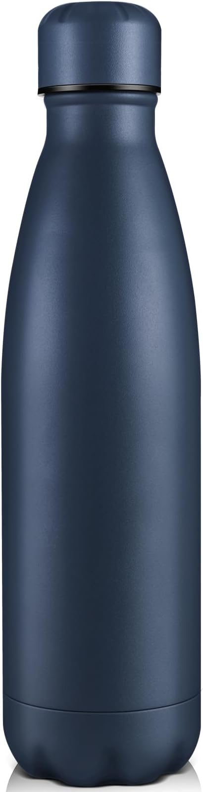 Volhoply 25oz Insulated Water Bottle 1/2/4 Pack, Double Wall Stainless Steel Vacuum Bottles, Keeps Cold & Hot, BPA Free Leak Proof Bottles (Nvay,1 Pack)